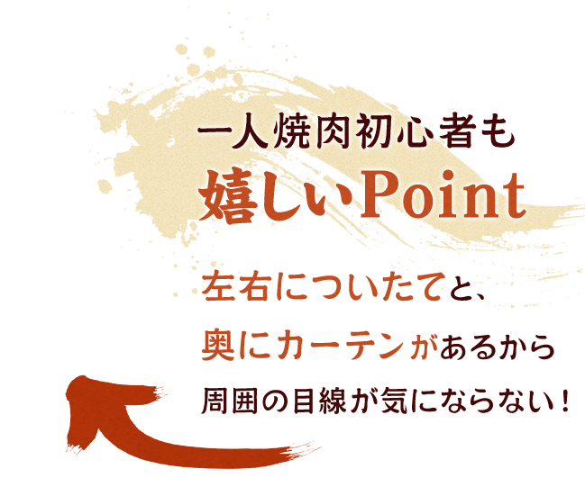 焼肉初心者も嬉しいPoint